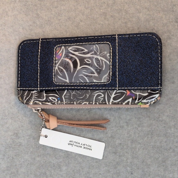 Consuela Card Organizer Wallet Blue NWT - Picture 2 of 3